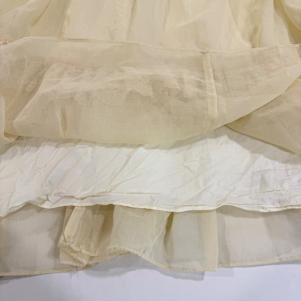 Vintage Gunne Sax Jessica Maxi Prairie Dress Lace Capelet Ivory Boho Size 13 - Picture 15 of 16